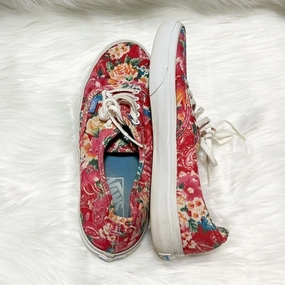 VANS Off The Wall Pink Floral Shoes Women’s Size 8 / Men’s Size 6.5